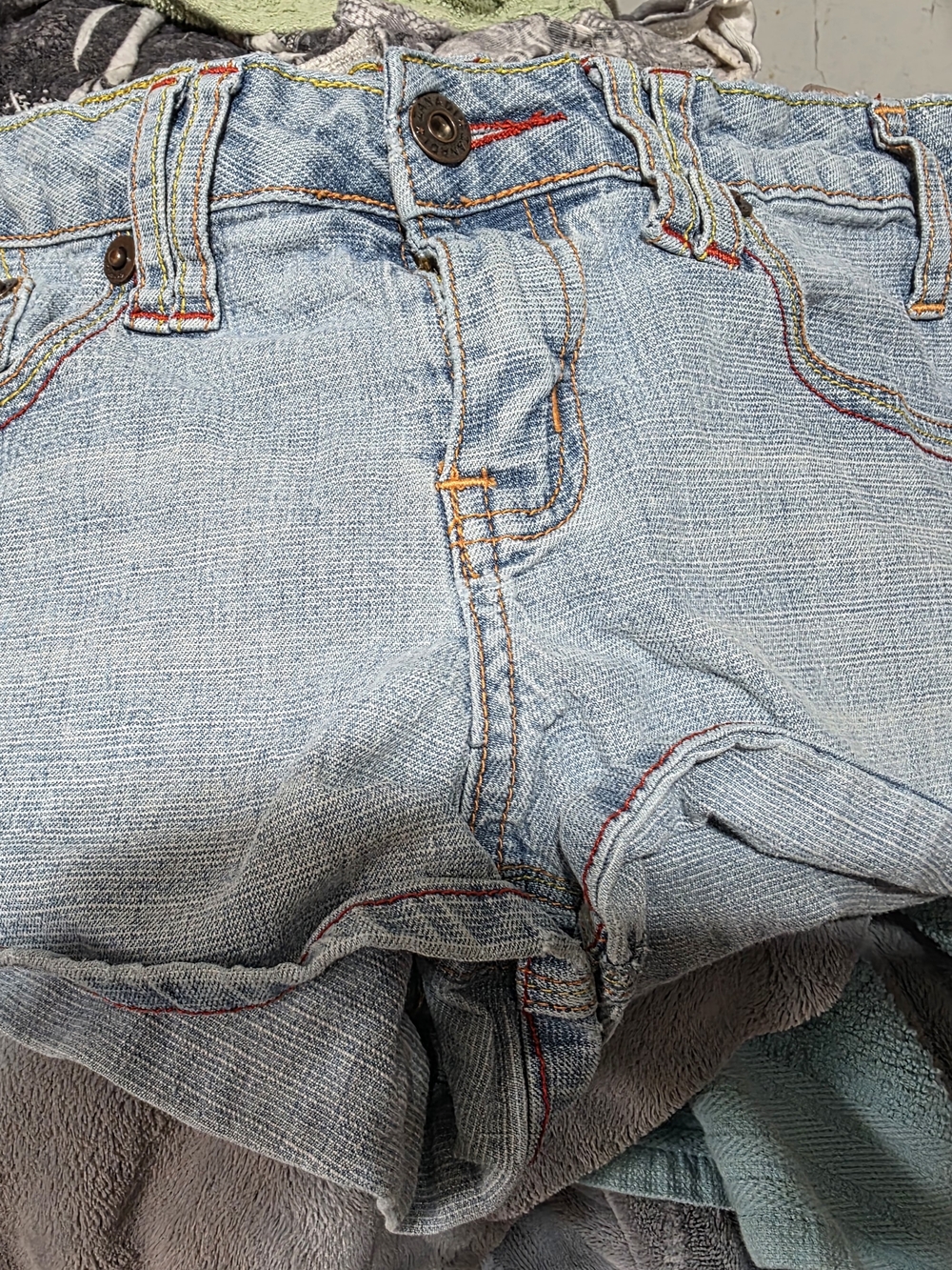 Vintage Zana Di Y2K Side-Zip Denim Shorts